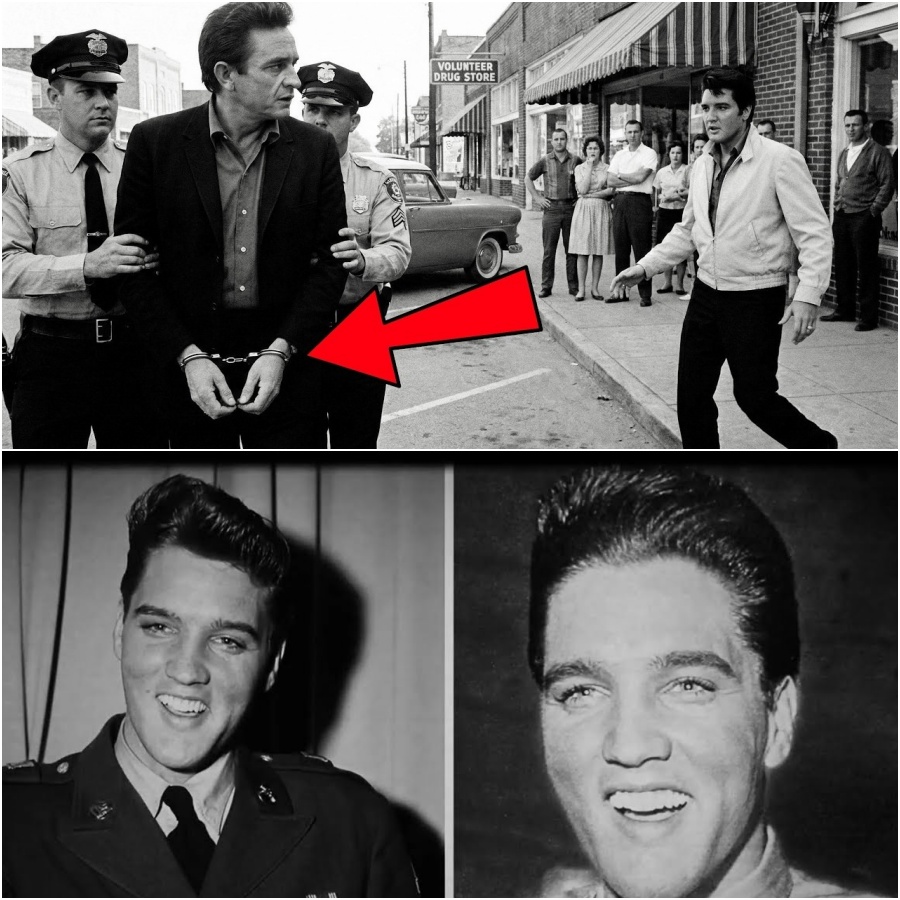 Johnny Cash Was Led Away in Handcuffs — Then Elvis Stepped Forward and Said THIS