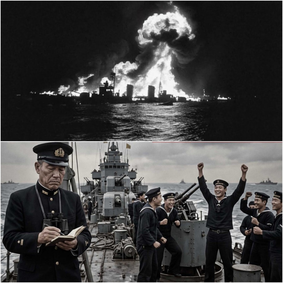 His Crew Celebrated Every Victory. He Went Below Deck and Wrote That Japan Was Finished. DD
