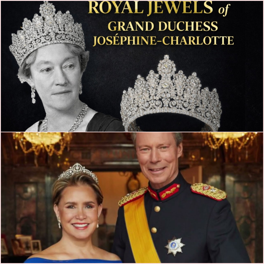 Jewels of Grand Duchess Joséphine-Charlotte of Luxembourg | Royal Tiaras of Luxembourg ht