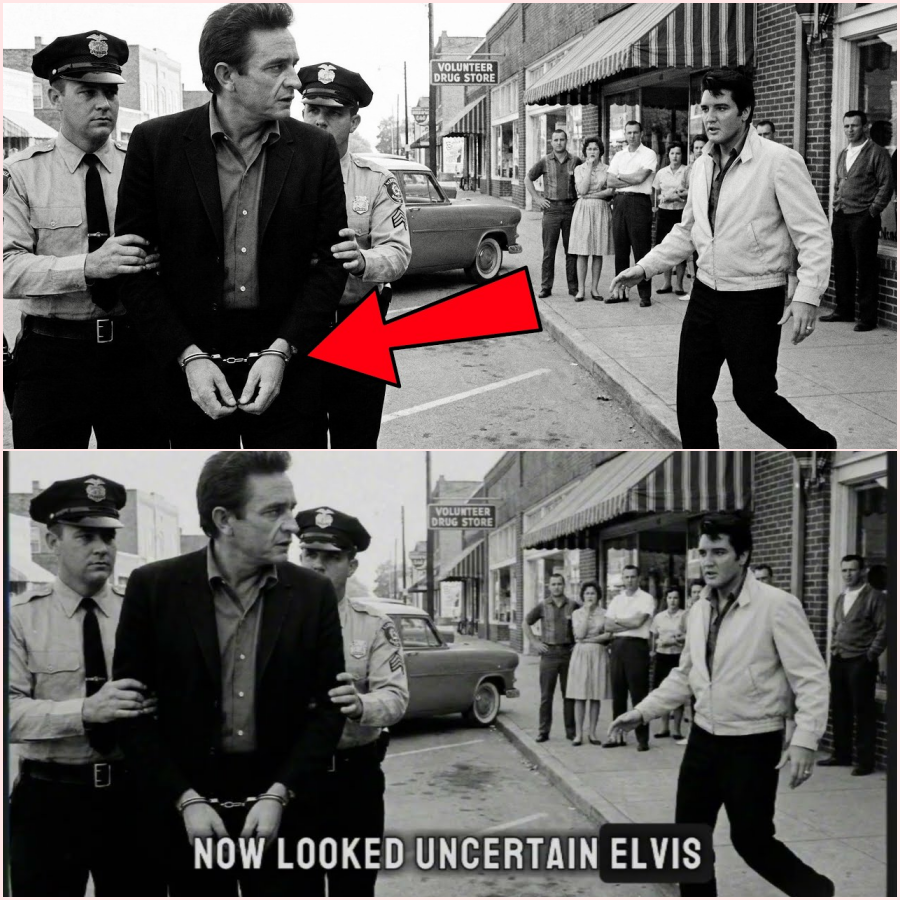 Johnny Cash Was Led Away in Handcuffs — Then Elvis Stepped Forward and Said THIS HT