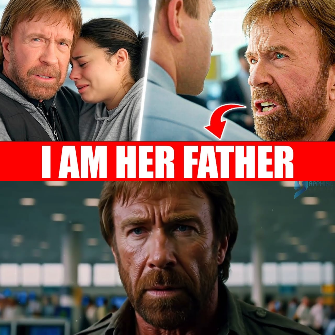 Airport staff kicked Maira Norris out, but regretted it when her father, Chuck Norris, arrived. JJ