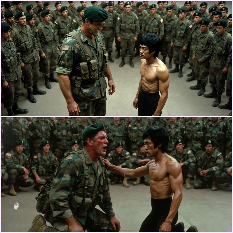Bruce Lee at military base: Green Beret 6’4 PROVE it works — 13 seconds, requested training.