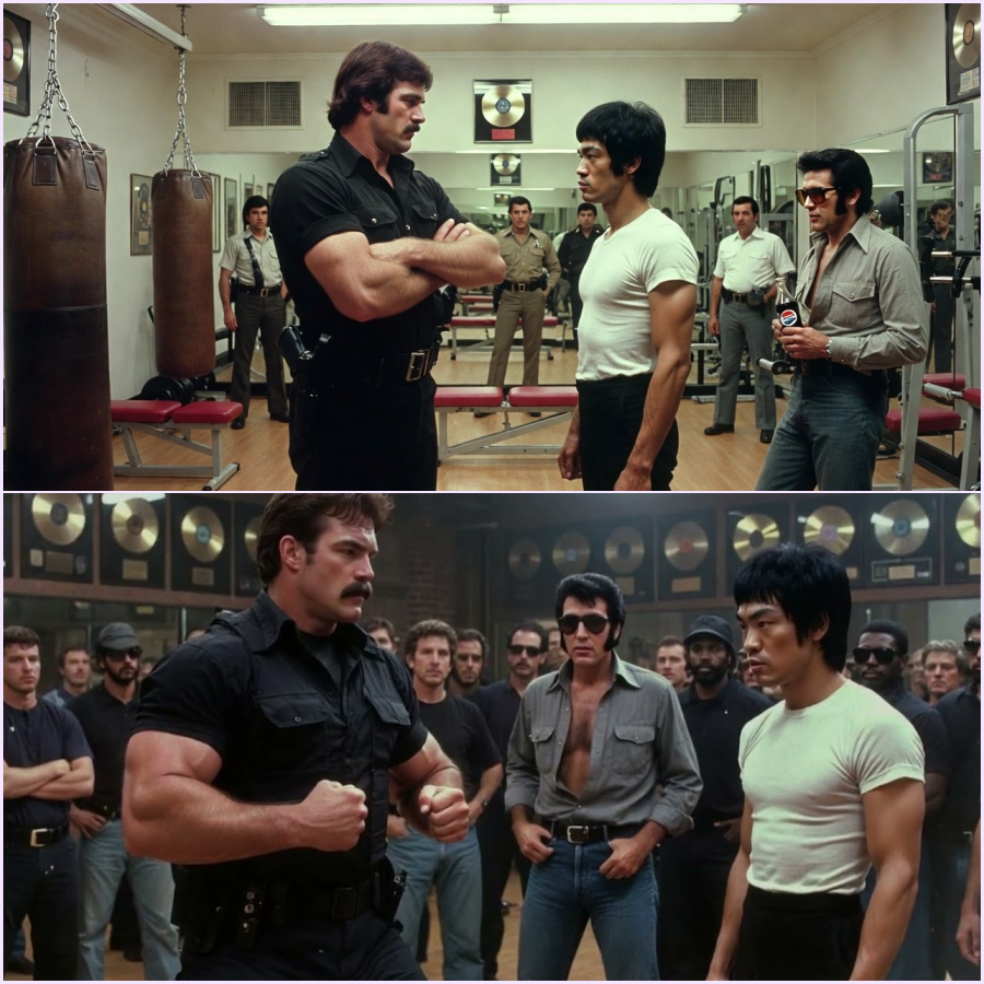 Bruce Lee at Elvis mansion: Bodyguard 340lbs “KING’S security” — 8 seconds, fired.