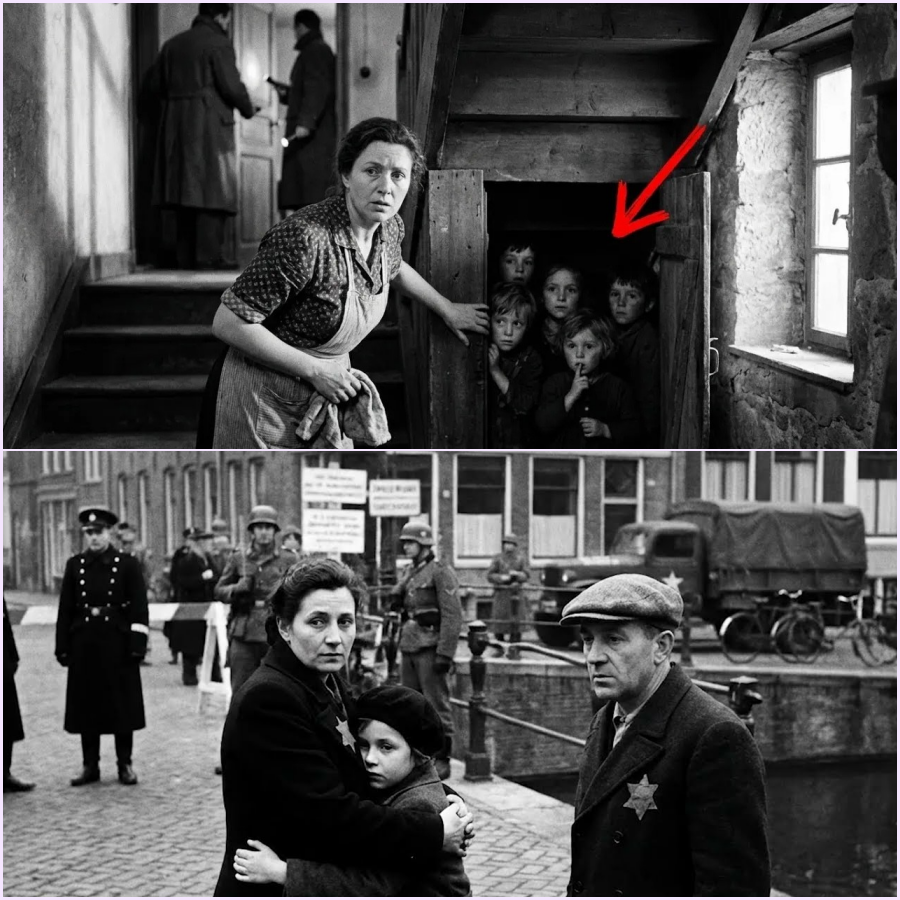 The Gestapo Searched Her House 9 Times… Without Knowing 25 Children Were Hidden Under the Stairs