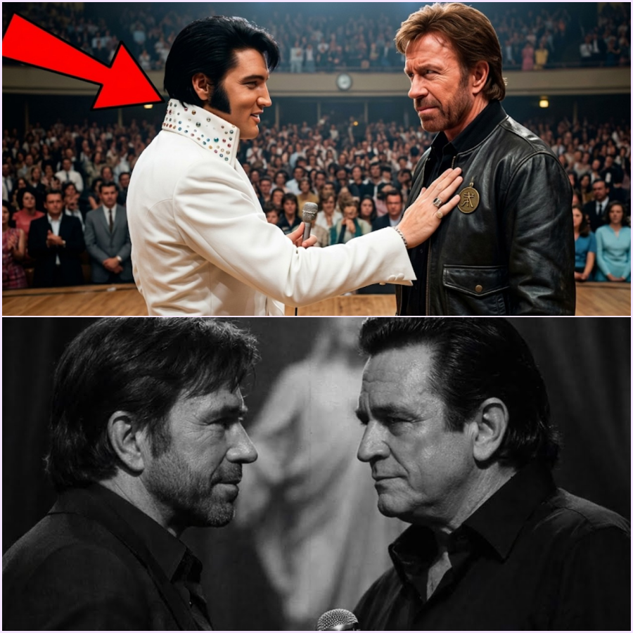 Johnny Cash DARED Chuck Norris to Sing GOSPEL Live — What Happened Made Cash Break Down on Stage