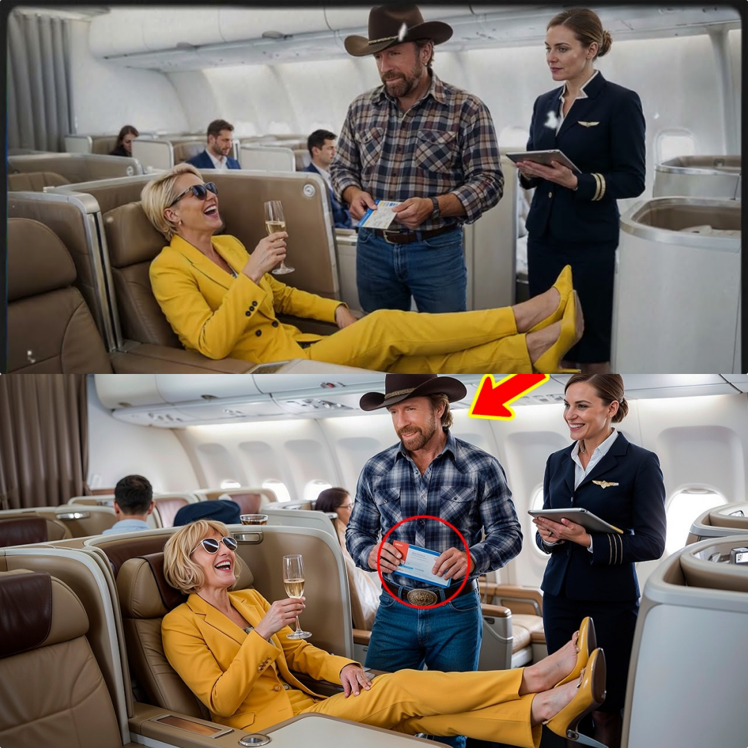 Arrogant Woman Took Chuck Norris’ First Class Seat — She Instantly Regretted It