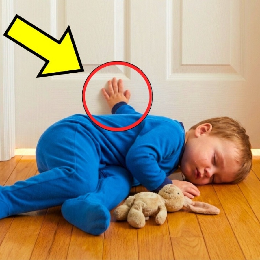 Baby Is Sleeping On The Floor. Mom Checks The Camera And Finds THIS!