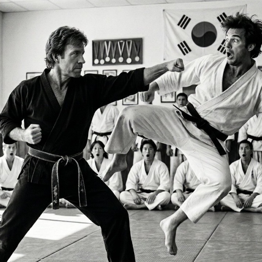 CHUCK NORRIS WAS TEACHING — A BLACK BELT SAID “I’M FASTER.” 5 SECONDS LATER… LESSON LEARNED