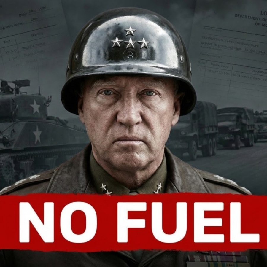 Eisenhower Let Patton STARVE for Fuel While Montgomery Got Everything.