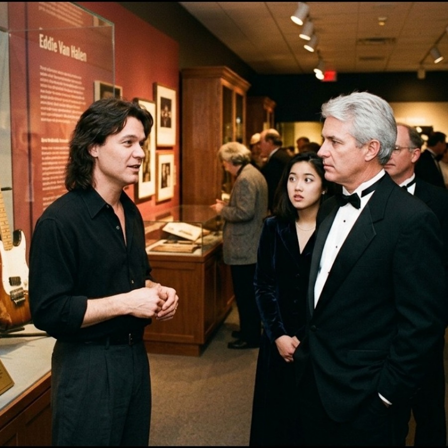 Eddie Van Halen stood silent while a donor insulted rock music —What he said next ended the argument