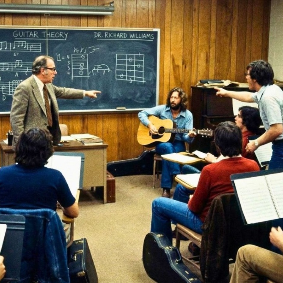 Professor Called Out ‘Bored Student’ to Demonstrate Guitar — The Student Was ERIC CLAPTON