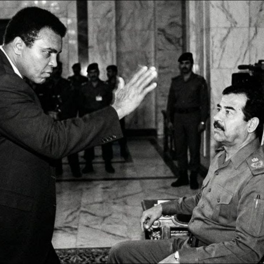 Muhammad Ali SILENCED Saddam Hussein In Front Of His Own Guards! JJ