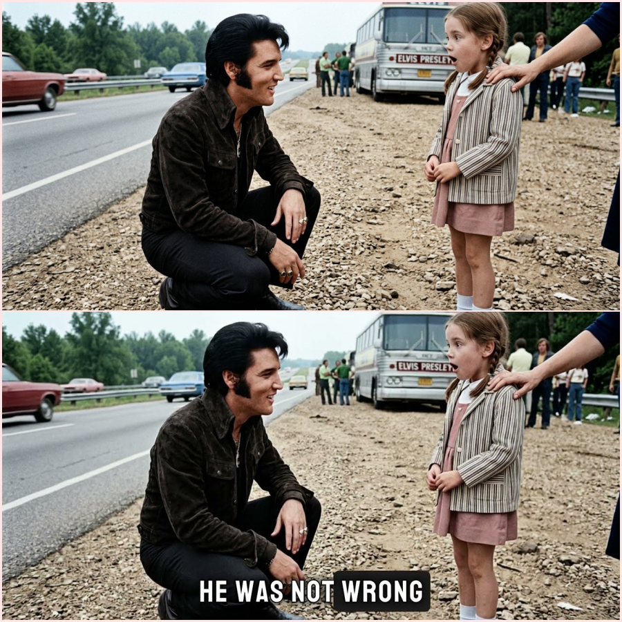 Elvis STOPPED His Tour Convoy for Stranger on Highway — What Happened Next Made Crew CRY -HT