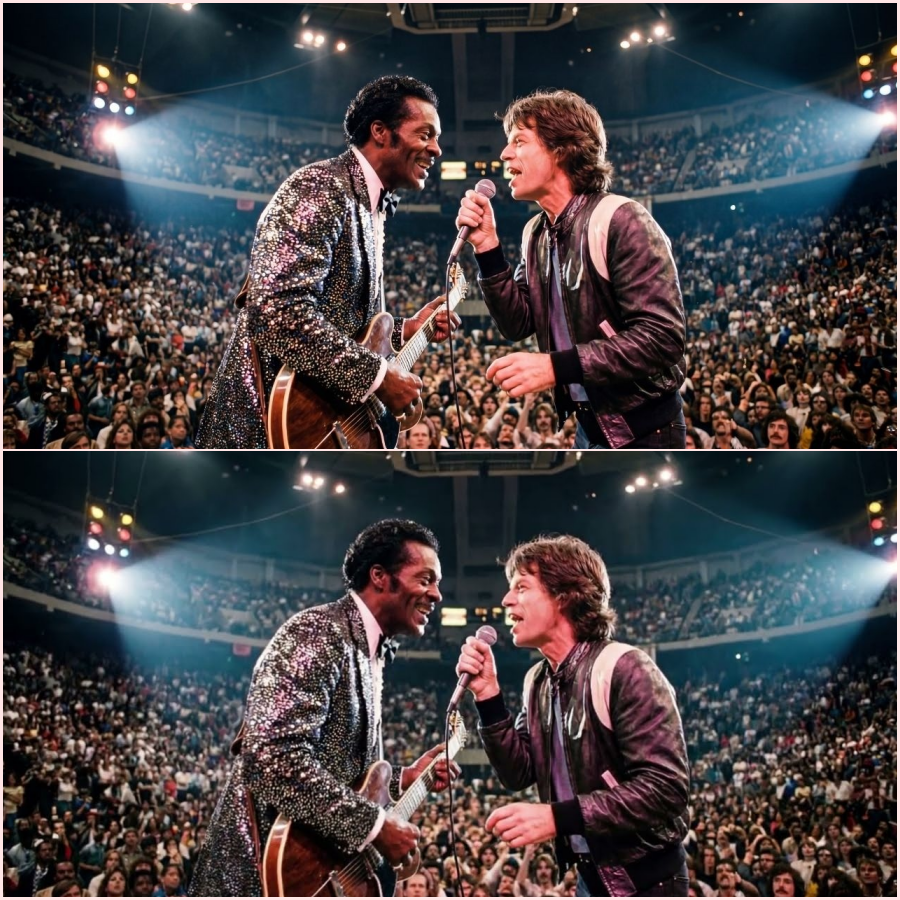 Chuck Berry spotted Mick Jagger—stopped show, said 3 words no one expected! HT