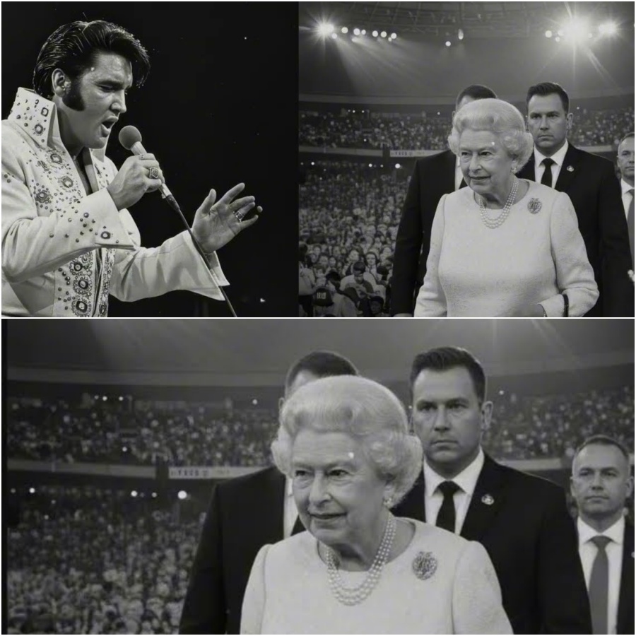 Elvis Presley STOPPED Concert When Queen Elizabeth Showed Up Unannounced at Wembley Stadium DD