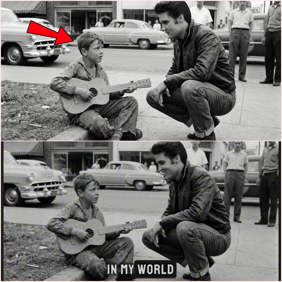 A Street Kid Played an Elvis Song on a CARDBOARD Guitar — Elvis Presley Heard It and THIS happened – HT