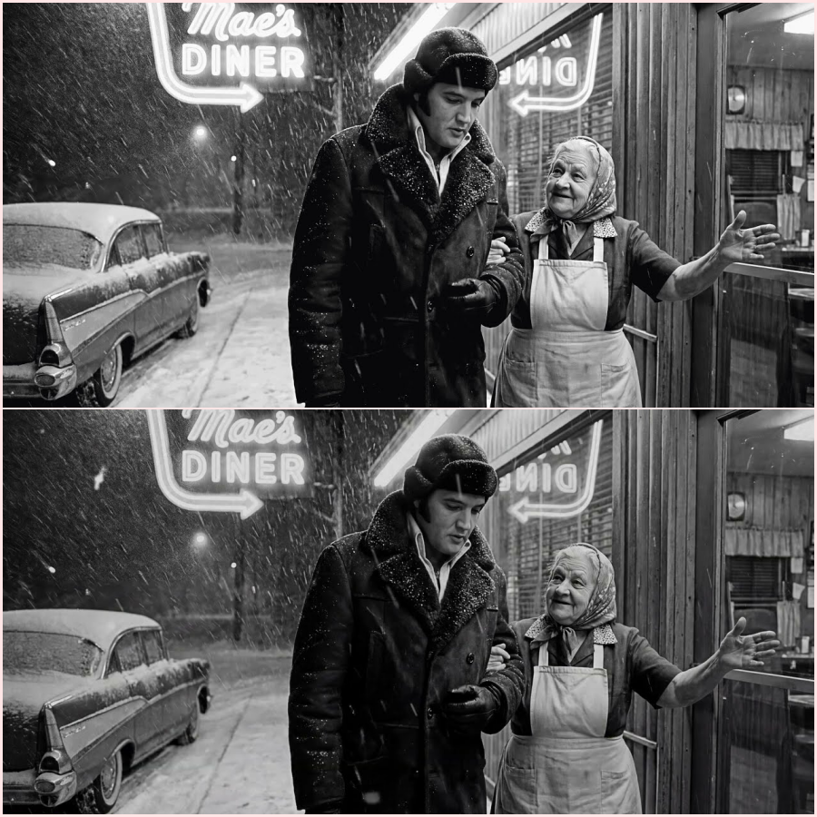 Elderly Diner Owner Shelters Elvis During Blizzard — What The King Did Next Morning SHOCKED Everyone HZT