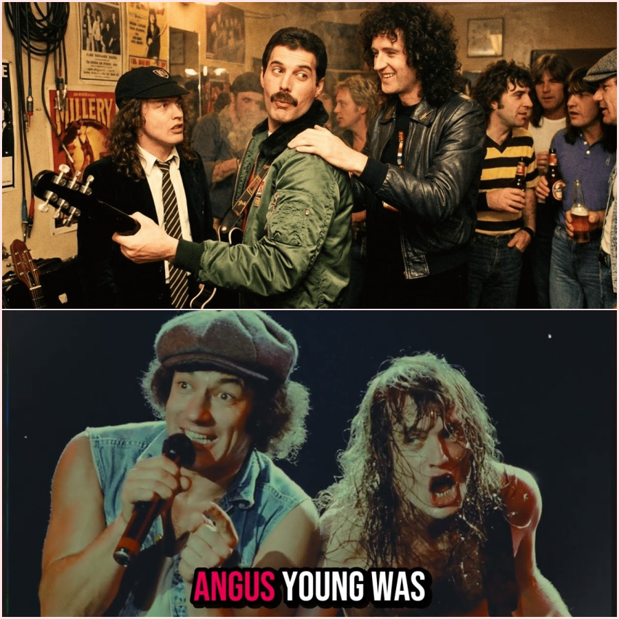AC/DC Challenged Freddie Mercury to Play Guitar – Angus Young Had No Idea Brian May Was There HT