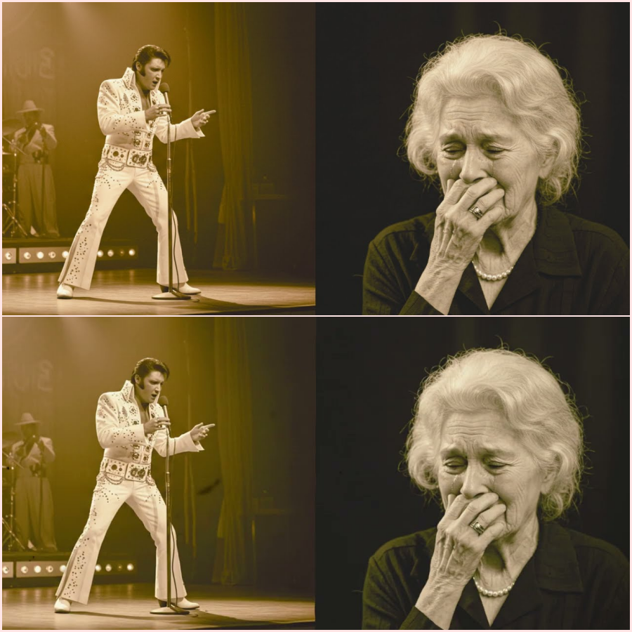 97 YEAR OLD FAN writes song for Elvis Presley — he SINGS IN FRONT OF HER HT