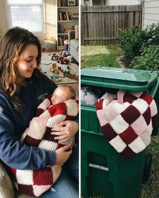 I Made A Blanket From My Late Mom’s Sweaters For My Baby Brother — When It Ended Up In The Trash, My Grandma Stepped In ht