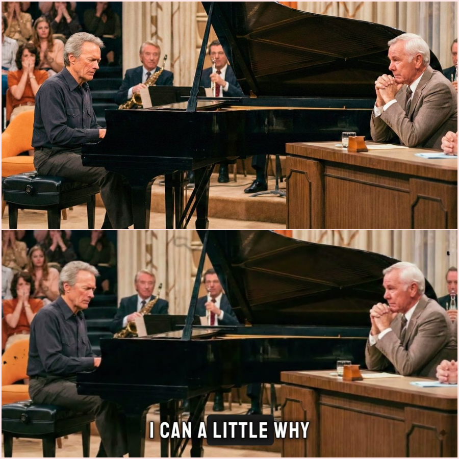 Johnny Carson jokingly asked Clint Eastwood to sit at the piano and moments later he was in tears HT
