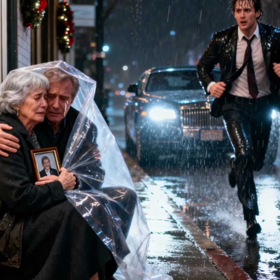 A Millionaire Arrives Unexpectedly at the House He Gave His Parents… and Finds Them Living on the Street, in the Rain D