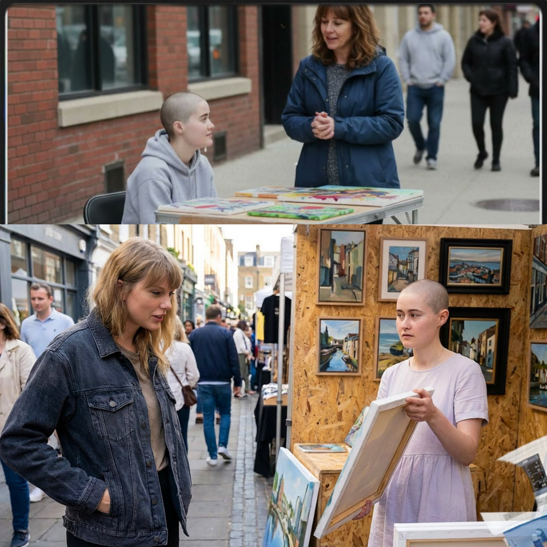 Girl Sells Artwork To Fund Her Chemo — Then Taylor Swift Walks By & Shocks Everyone JJ