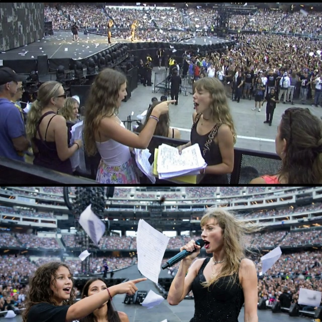 12-Year-Old’s Homework FALLS on Stage—Taylor Swift Reads It,What She Discovers Will BREAK Your Heart JJ