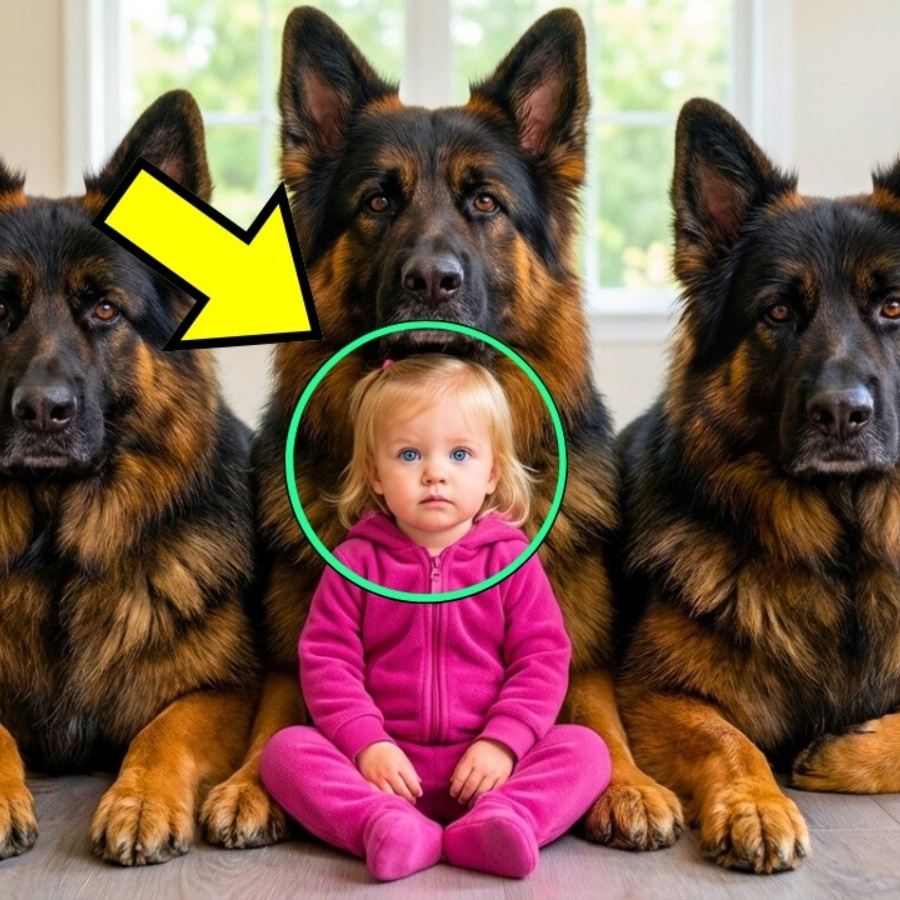 Baby Girl Raised By 3 Giant Dogs. The Reason Left Mom In Tears!