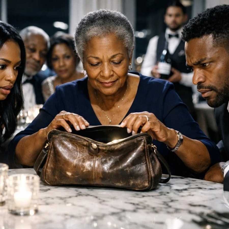 My daughter-in-law laughed at my old dress at dinner, so I quietly opened my purse then