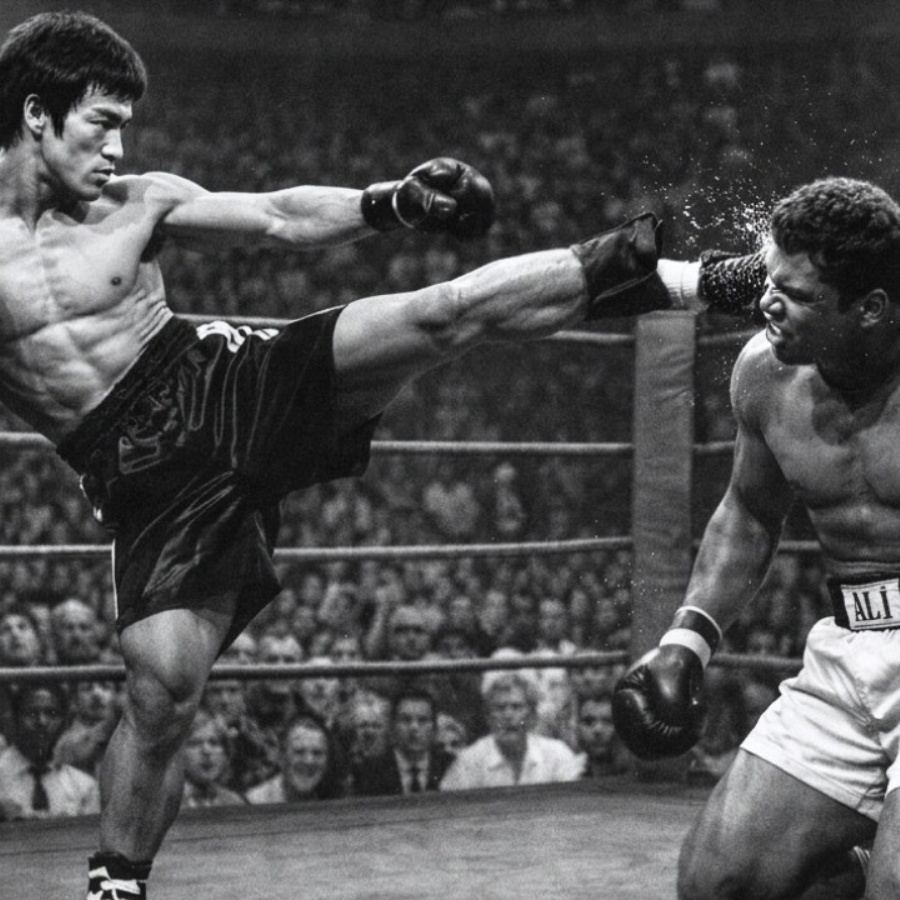 Muhammad Ali’s Untold Defeat: Bruce Lee Showed Him Martial Arts Power – On His Knees!