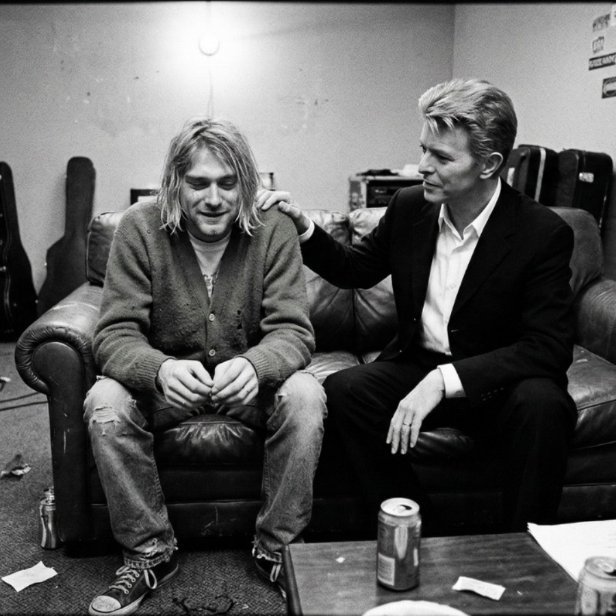Kurt Cobain Met His Hero David Bowie Backstage — What Happened Next Left Him in Tears