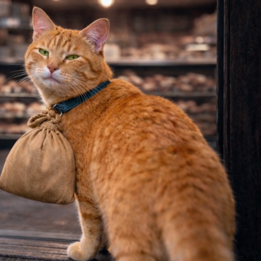 Cat Came to Her Bakery Each Morning — Then She Noticed the Bag on His Collar