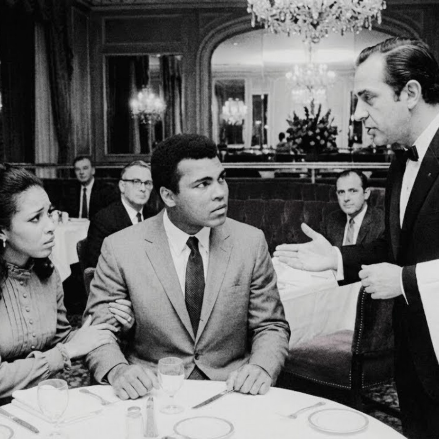 Muhammad Ali at Restaurant When WAITER Disrespected His Wife–What He Did in 5 Secs Changed His Life JJ
