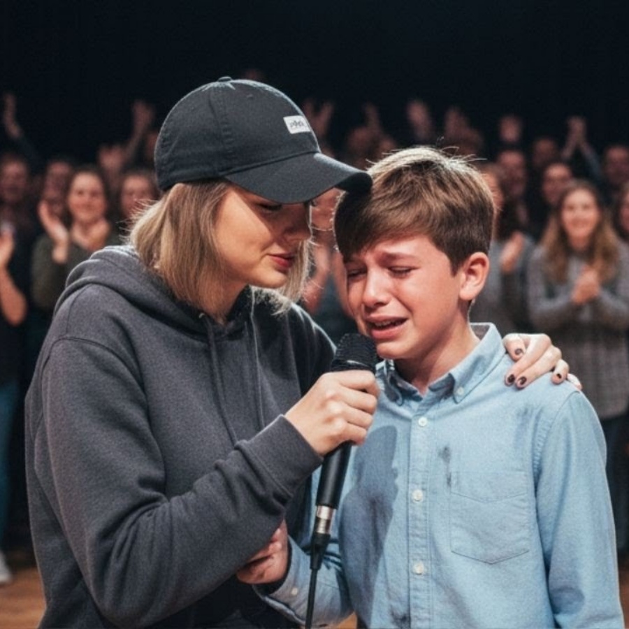 Orphaned Boy Sings Mom’s Last Words at School Talent Show — Then TAYLOR SWIFT Walks In JJ
