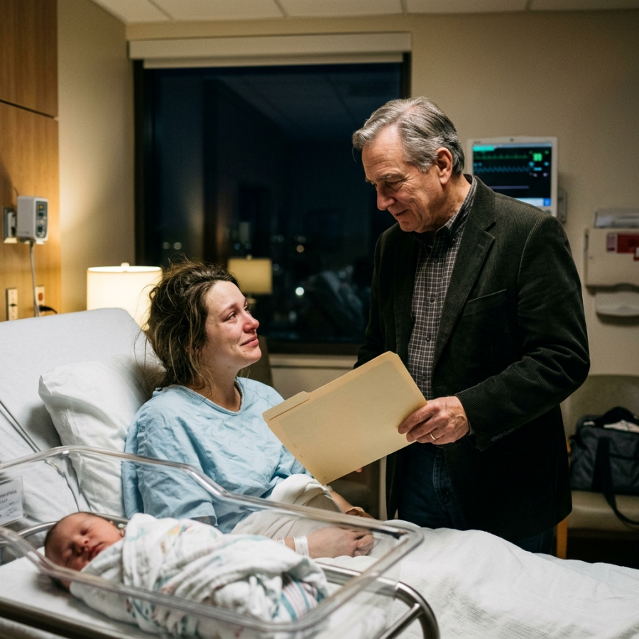 The night my parents chose a casino over my newborn, my grandfather walked into my hospital room with a folder in his hands and a sentence that made me realize exactly what I meant to this family