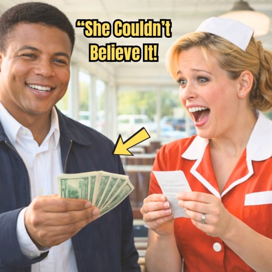 Muhammad Ali Leaves Waitress Shocked with Unexpected Tip — Emotional Reaction. JJ