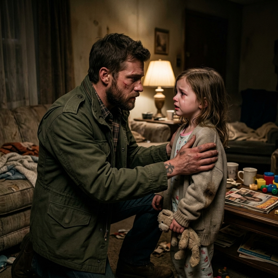 “Sir… my mommy won’t wake up,” the little girl whispered. That night, a former Marine discovered his fallen brother’s daughter alone in the cold, a heartbreaking moment that pulled him into a situation he could not ignore. JJ