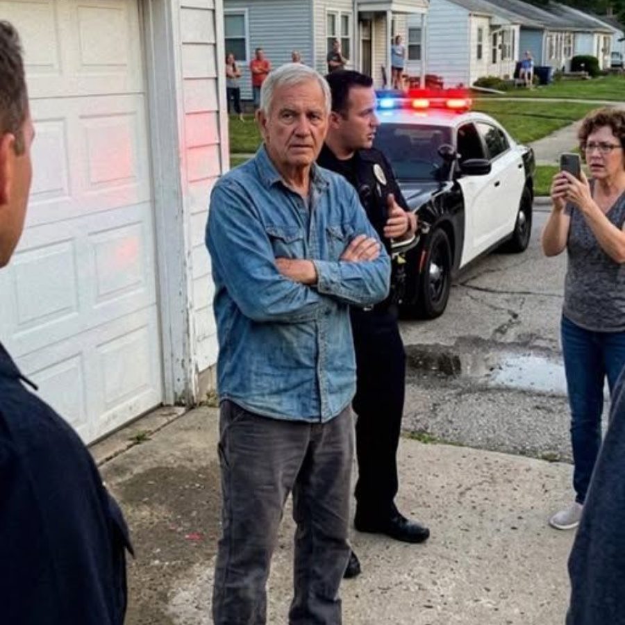 Neighbors Called the Authorities on My 72-Year-Old Dad for Getting Rid of Dogs for Money – When We Opened His Garage, the Officer Was Left in Tears JJ