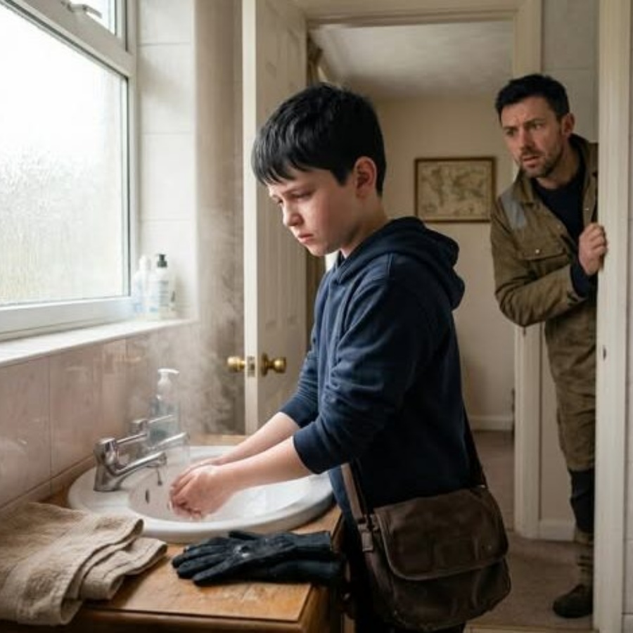 My nephew spent summer with me, wearing gloves constantly—even inside. He said his hands were “just sensitive,” so I didn’t push. One morning, I walked into the bathroom. His gloves were off. What I saw on his palms froze me. JJ