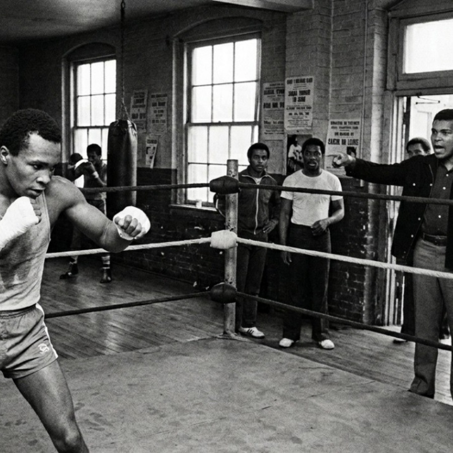 Sugar Ray Leonard Said “I’m Faster Than Ali” — Ali Read It and Showed Up at His Gym Next Morning JJ