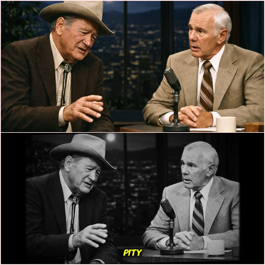 John Wayne’s Final Sit Down with Johnny Carson Exposed a Secret No One Expected!