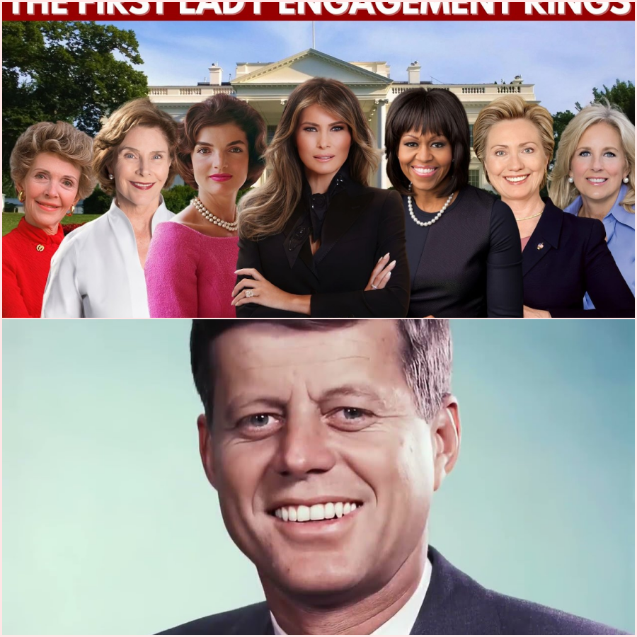 First Ladies Engagement Rings | Kennedy | Reagan | Bush | Clinton  -HT