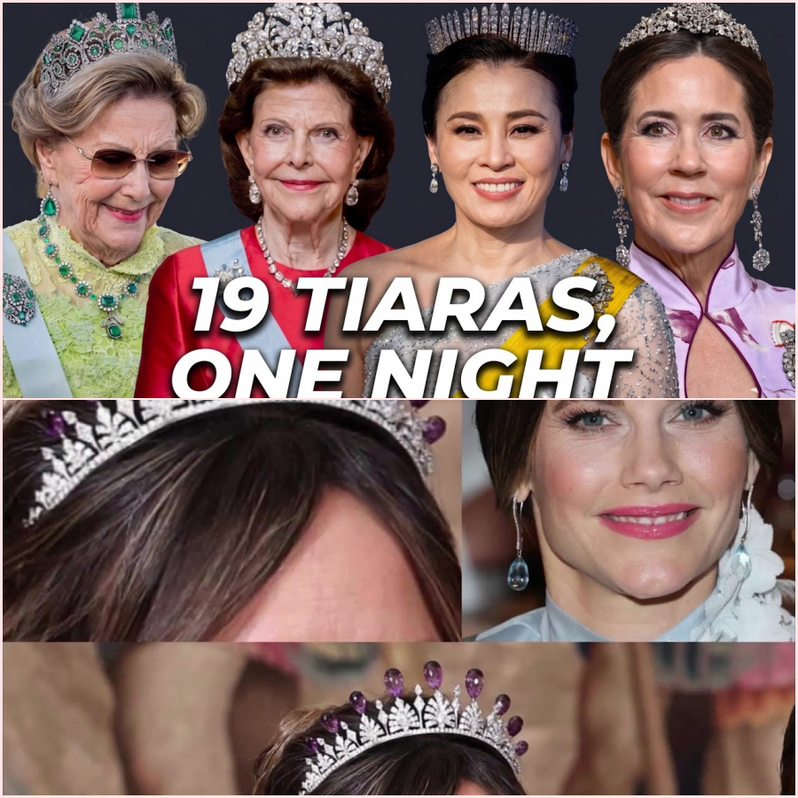 Nineteen Royal Tiaras: The Dazzling Jewels of King Carl Gustaf’s 80th Birthday Banquet – HT