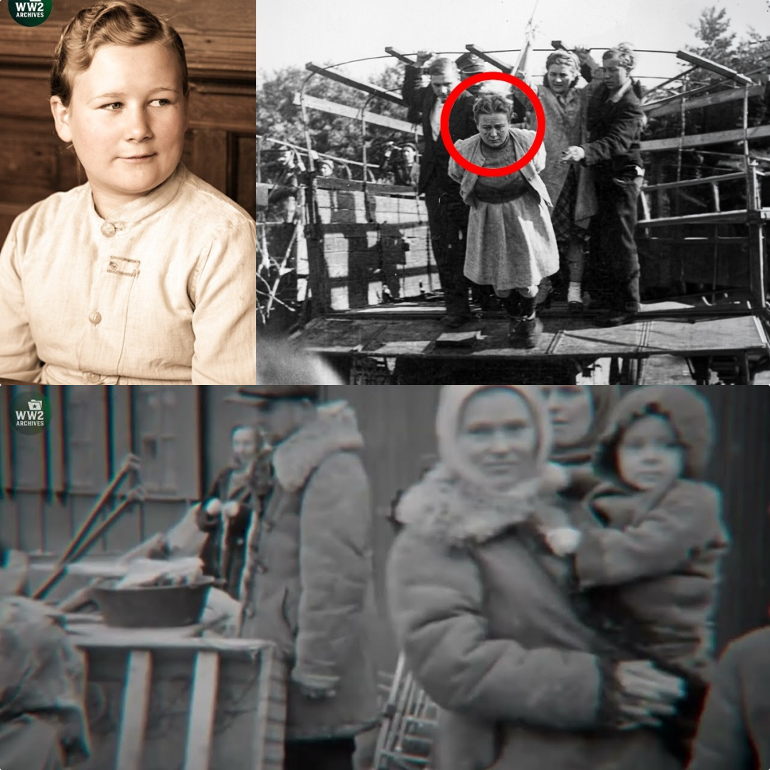 Painful Execution of Stupid Nazi Female Guard at Stutthof Camp: Wanda Klaff JJ