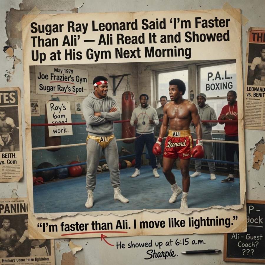 When Sugar Ray Leonard Claimed He Was Faster, Muhammad Ali Showed Up at His Gym the Very Next Morning