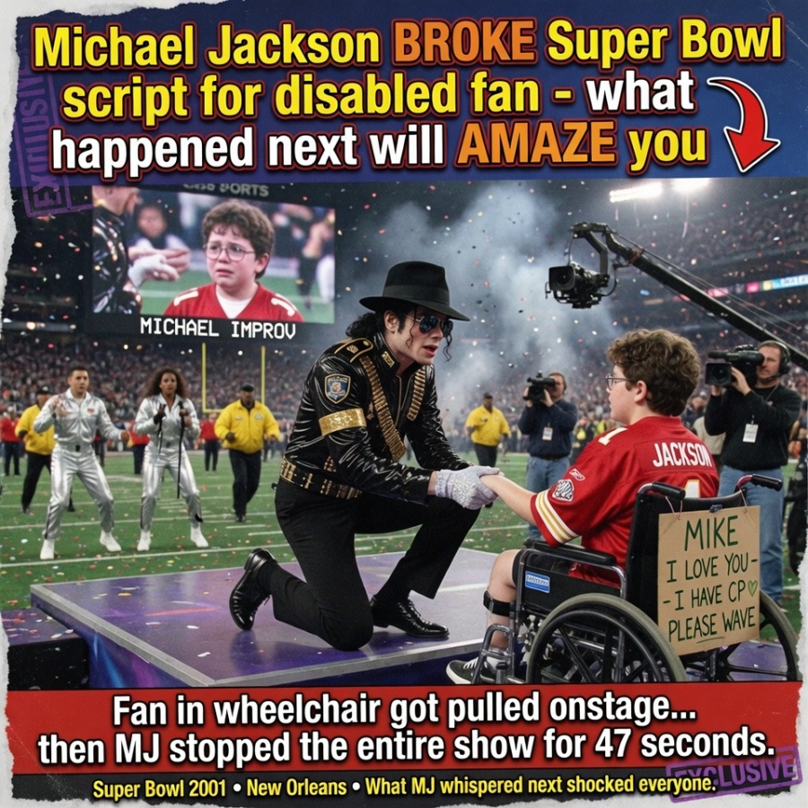 The Night the King of Pop Defied the World’s Biggest Stage for a Boy Who Couldn’t Walk—The Untold Story of a Super Bowl Miracle