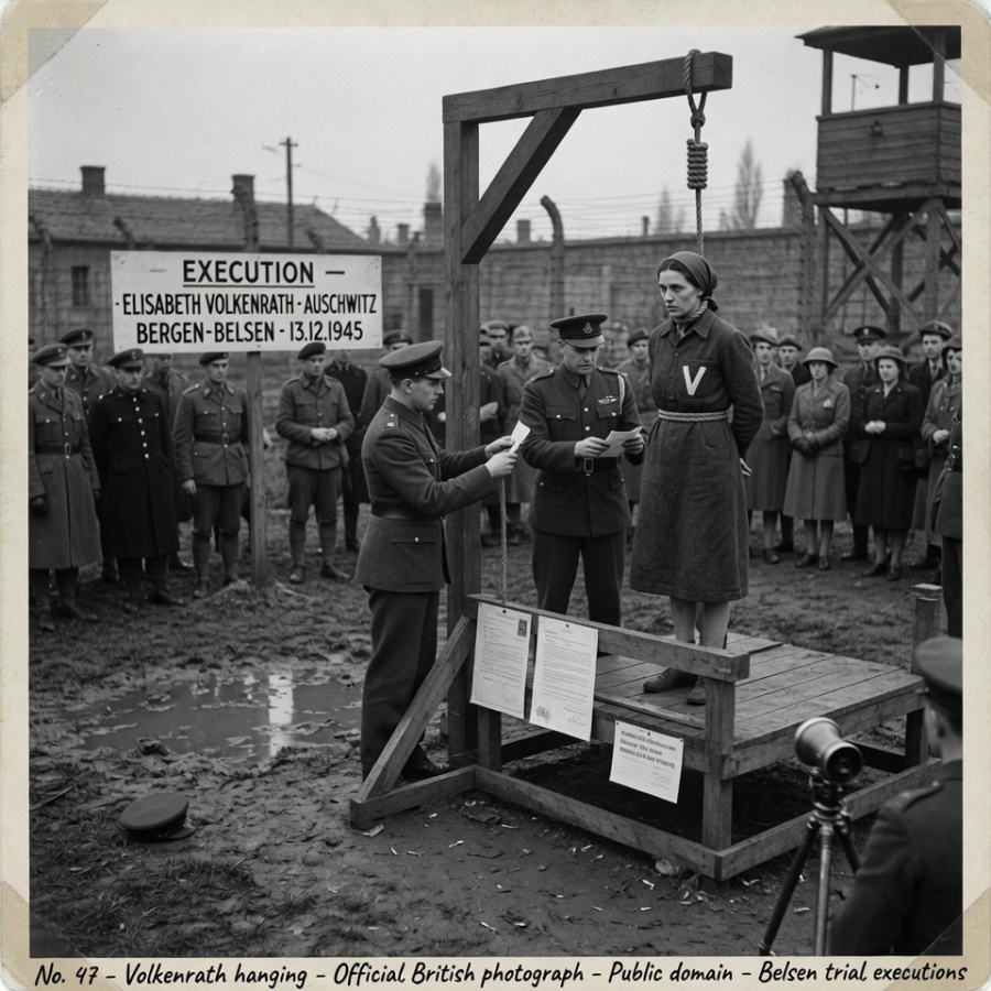 The Silent Witness in the Cellar: The Final Reckoning and Judicial Execution of the Infamous SS Overseer Elisabeth Volkenrath