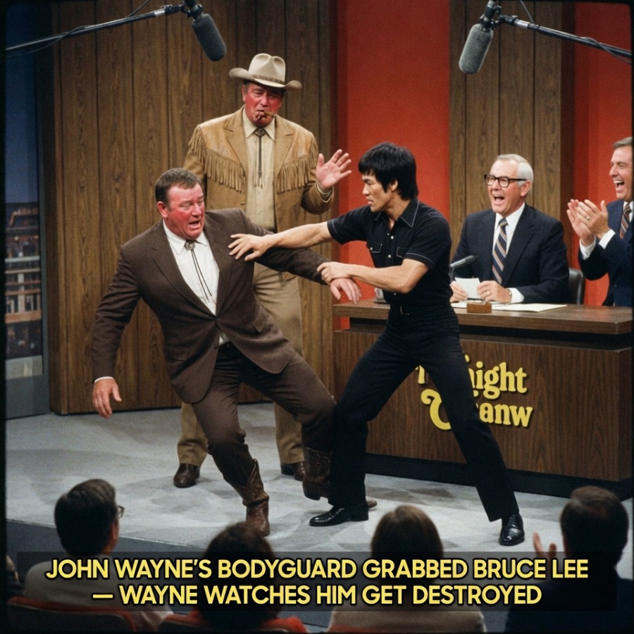 The Night John Wayne’s Bodyguard Challenged Bruce Lee on The Tonight Show and Learned a Brutal Lesson