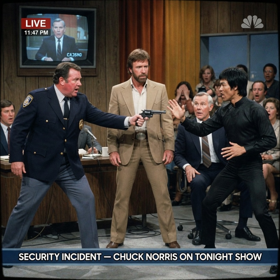 The Night the Neon Blew: When the Dragon and the Delta Force Hero Faced a Loaded Barrel on Live TV